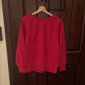Prana Vibrant Red Women's Crew Neck Sweater